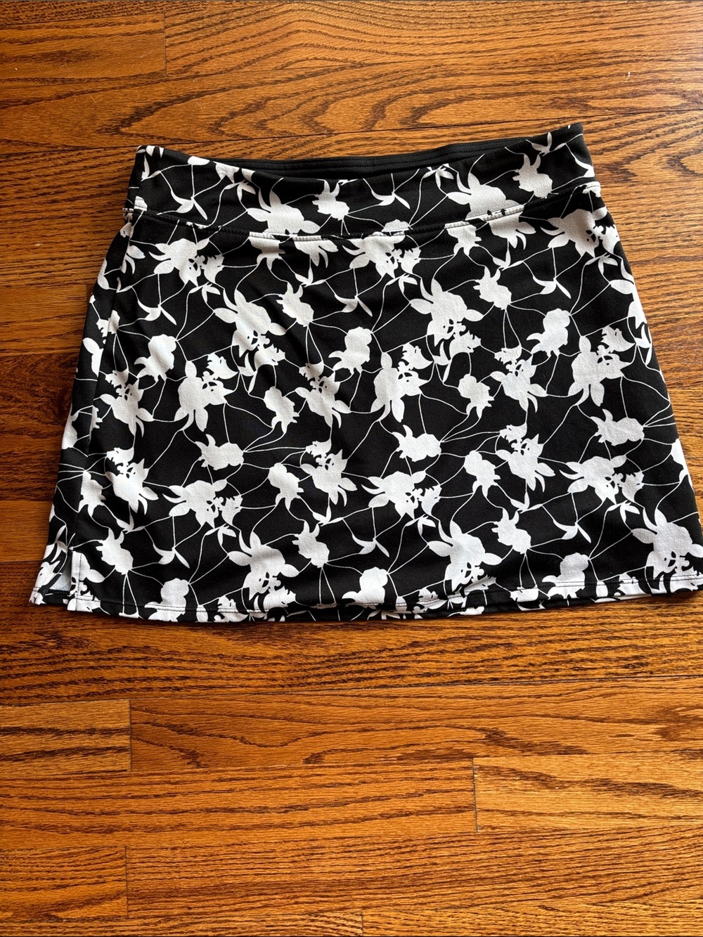 Tranquility by Colorado Clothing Black and White Floral Skort